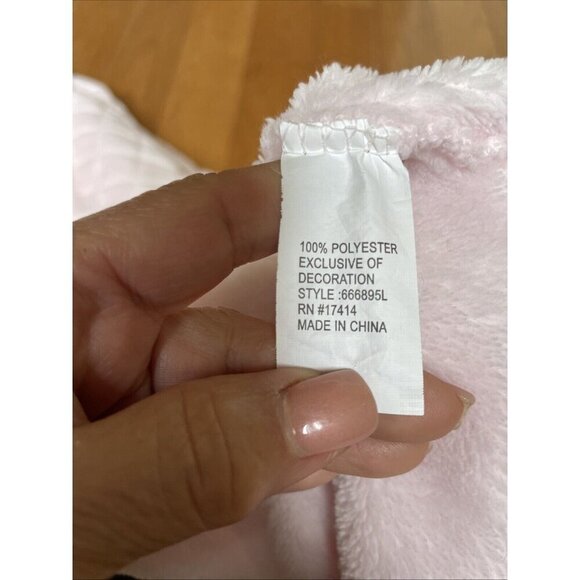 Miss Elaine Velour Robe Duster Housecoat Size Small Zip Front Tassel Embroidery - Picture 8 of 9